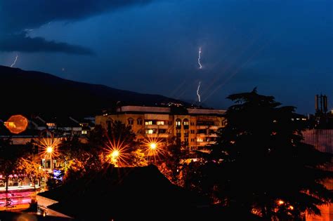 NORTH MACEDONIA-SKOPJE-WEATHER-LIGHTNING