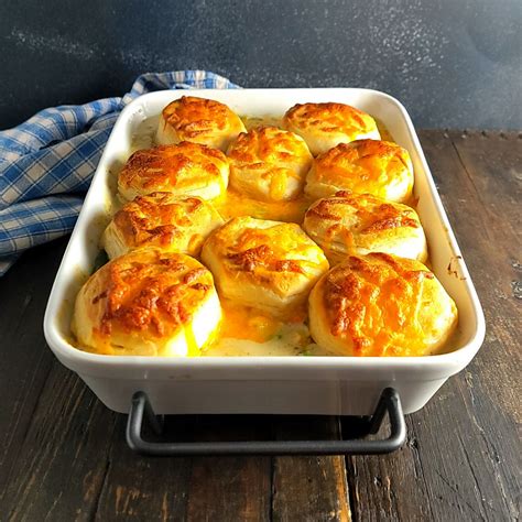 Chicken & Biscuit Casserole - Frugal Hausfrau