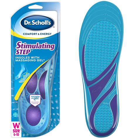 Dr. Scholl's Massaging Gel Stimulating Step Insoles for Women (6-10) Inserts with Stimulating ...