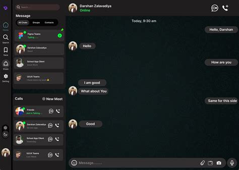 Desktop chat app | Figma Community