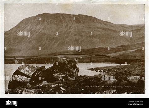 Arthog Lake & Cader Idris, Barmouth, Glamorgan Stock Photo - Alamy