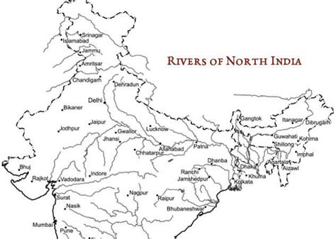 Rivers & Cities of North India