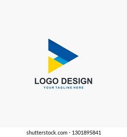 Triangle Technology Logo Design Vector: vector de stock (libre de ...