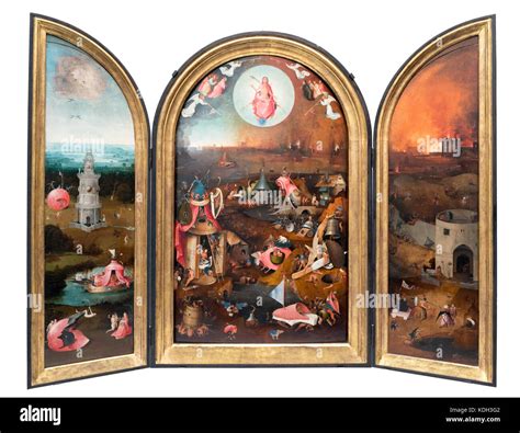 Hieronymus Bosch, the Last Judgment. Triptych of The Last Judgement by Hieronymus Bosch (c.1450 ...