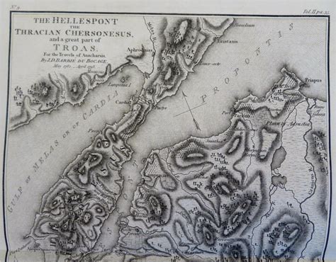 Hellespont Ancient Greece Thrace Troas 1805 Mawman engraved map: (1805 ...