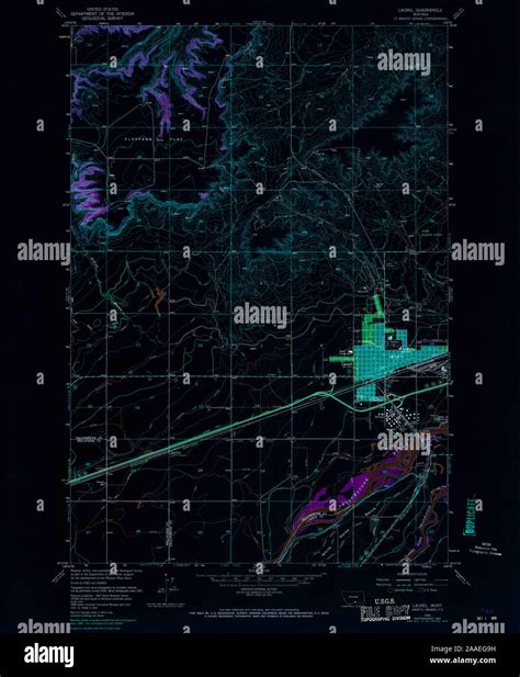 Map of laurel montana hi-res stock photography and images - Alamy