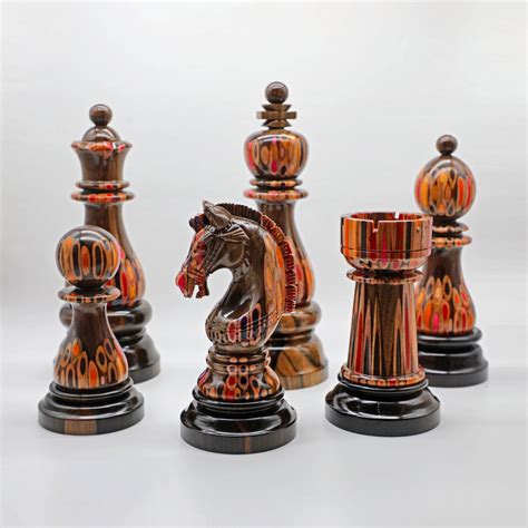 Giant Chess Sets | Colored-Pencil Large Ornament Chess Pieces