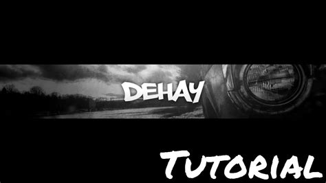 (TUTORIAL) YouTube Banner PHOTOSHOP - Clean Black & WHITE 2D - YouTube