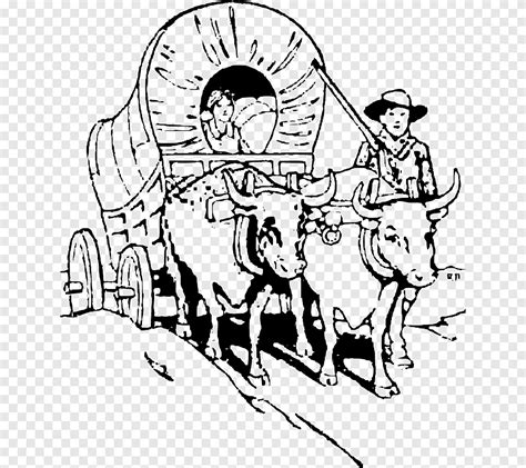 Wagon train Drawing, train, white, monochrome png | PNGEgg