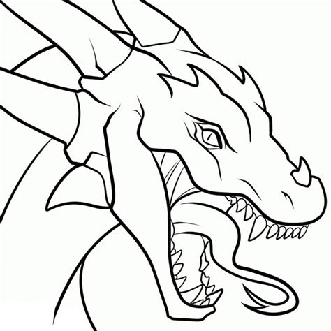 Simple Fire Breathing Dragon Drawing | Free download on ClipArtMag