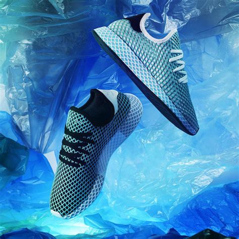 adidas focus on shoes made of recycled plastic waste