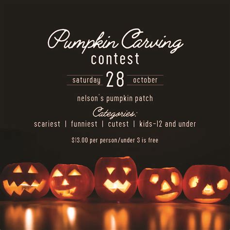 Pumpkin Carving Contest - Nelson's Pumpkin Patch