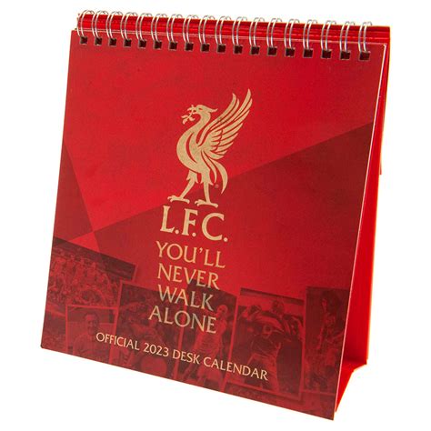 Liverpool FC Desktop Calendar 2023