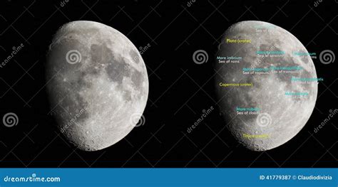 Moon atlas stock image. Image of english, plato, copernicus - 41779387