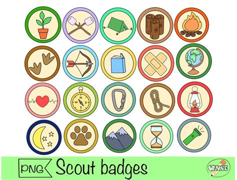 Scout Badges Png Clipart Girl Scout Badge Camping Badge Brownie Scout Daisy Troop Badges Png ...