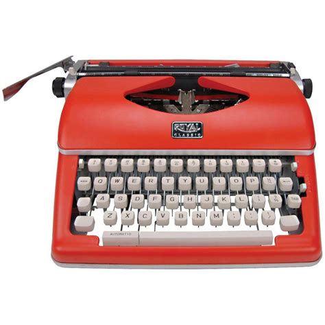 Royal Classic Manual Metal Typewriter Machine with Storage Case, Red ...