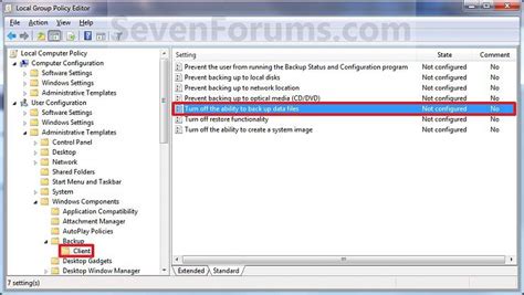 Backup User and System Data Files - Enable or Disable | Tutorials