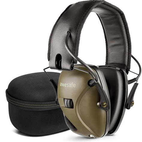 Electronic Shooting Earmuff [ Comes with Hard Travel Storage Carrying ...