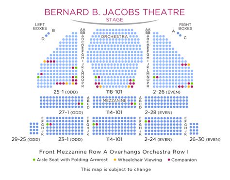 Bernard Jacobs Theater Seating Chart