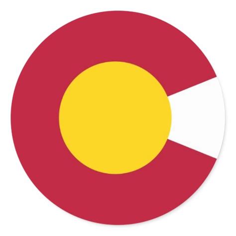 Colorado Flag C Sticker | Zazzle