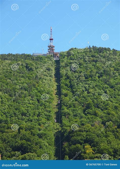 Tampa Mountain and Cable Car in Brasov, Romania Editorial Image - Image ...