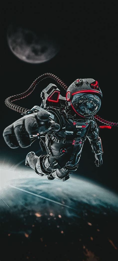 Astronaut in Space Wallpaper