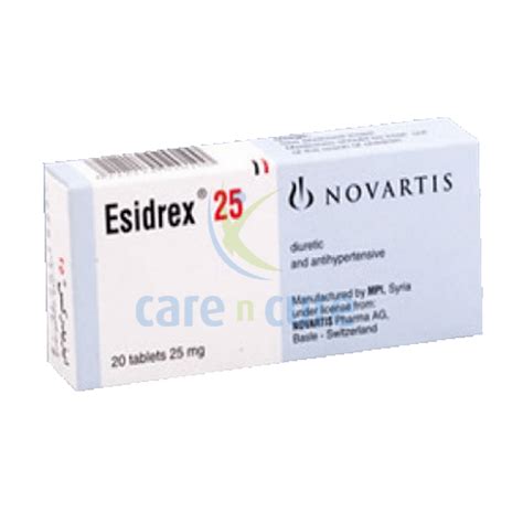 Esidrex 25mg Tablets 20S