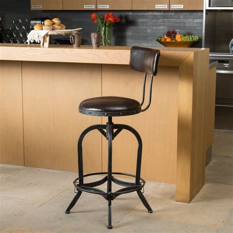 Trent Austin Design Oria Adjustable Height Swivel Bar Stool & Reviews ...