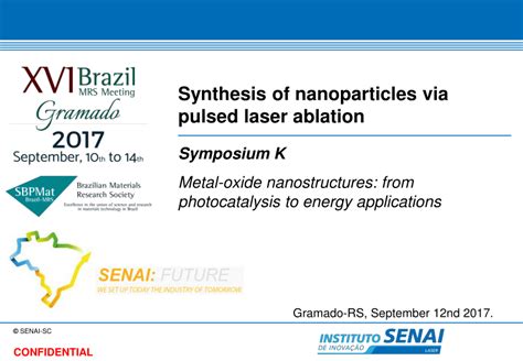 (PDF) Synthesis of nanoparticles via pulsed laser ablation