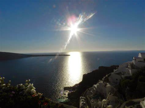 CHINAR SHADE : SUNSET VIEWS OF SANTORINI IN GREECE