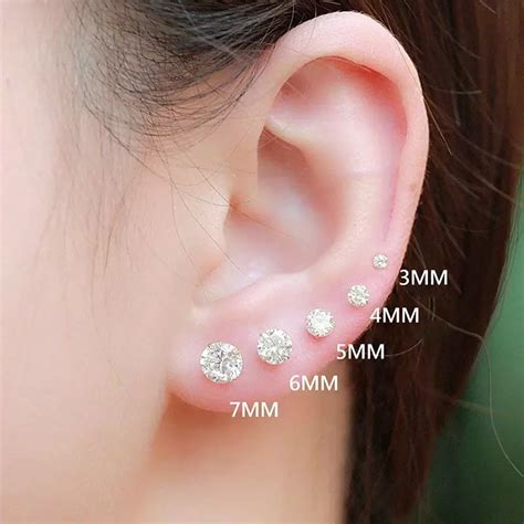 Update more than 65 diamond stud earrings size chart - 3tdesign.edu.vn