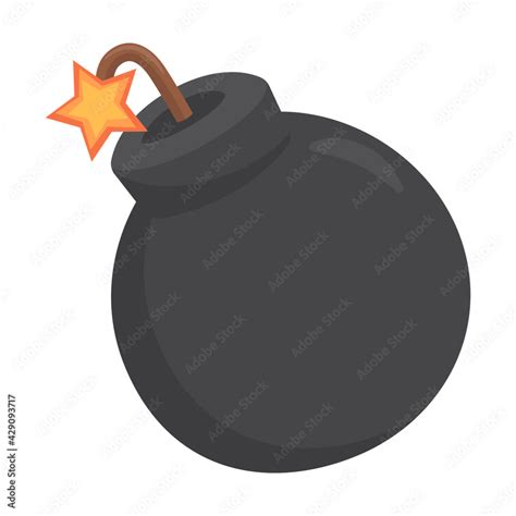 Bomb Emoji Icon Illustration. Explosion Vector Symbol Emoticon Design ...