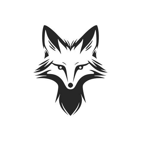 Fox logo, black and white, to make your brand look stylish and polished. 20843725 Vector Art at ...