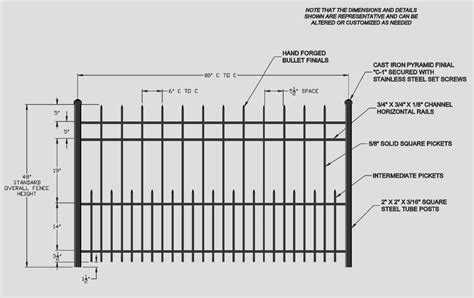 Wrought Iron Fence Design Details - Cassidy Bros. Forge, Inc.