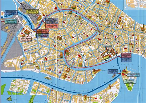 venice sightseeing map | Venice map, Venice tourist attractions, Venice city