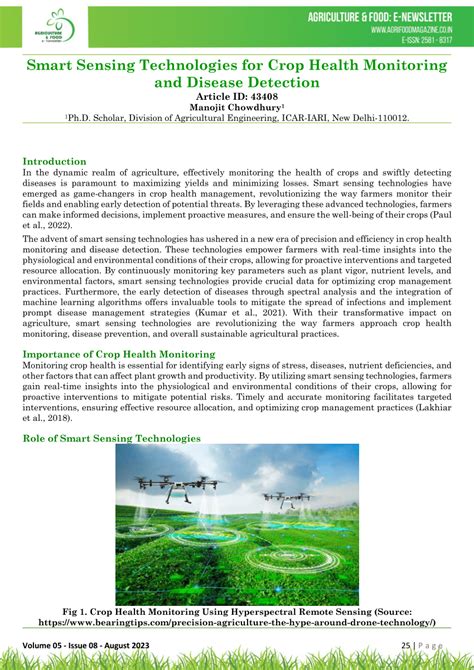 (PDF) Smart Sensing Technologies for Crop Health Monitoring and Disease Detection