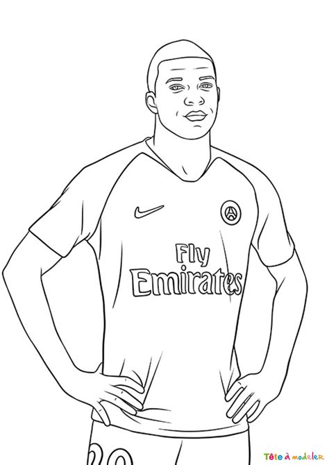 Coloriage Kylian Mbappe A Imprimer | Porn Sex Picture