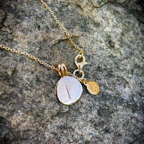 Fehu Gold Rune Necklace - Soldiser - Norse Jewelry & Accessories