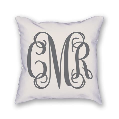 The custom monogram pillow is made just for you! It measures 18x18 and includes the insert as ...