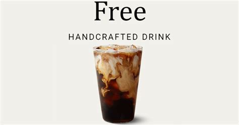 FREE Handcrafted Drink at Starbucks with ANY PURCHASE! - The Freebie ...