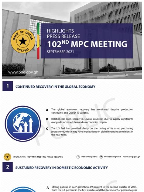 102nd MPC Meeting - Highlights Press Release | PDF | Inflation ...