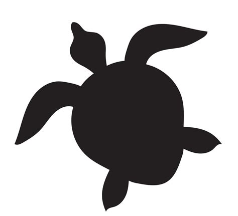 turtle sealife animal silhouette 14176554 Vector Art at Vecteezy
