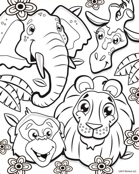 Coloring Pages Jungle Animals