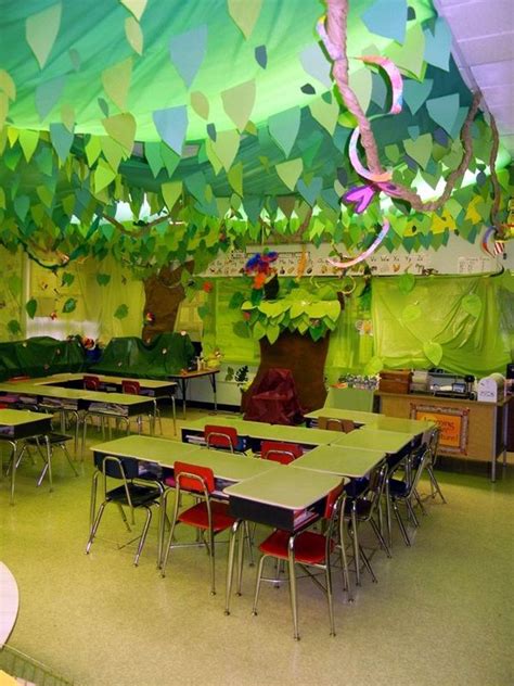 40 excellent classroom decoration ideas bored art jungle theme themes ...