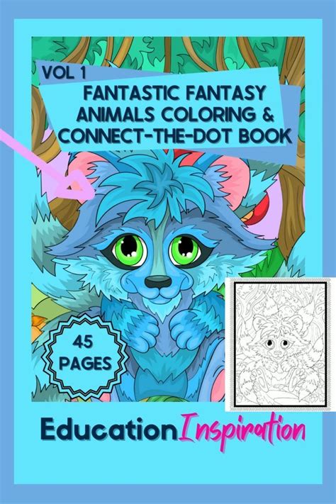 Fantasy Animals Coloring Book, Fantasy Animal Coloring, Animal Coloring, Wild Animal Coloring ...