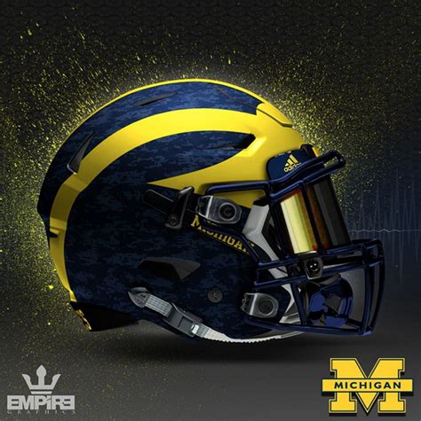 Graphic Designer Releases Digital Camo Michigan Helmet Concept