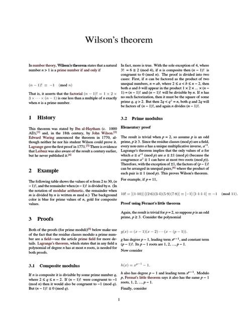 Wilson's Theorem | Prime Number | Group Theory