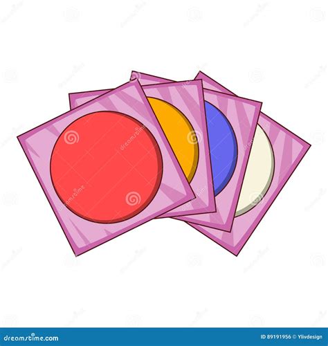 CD icon, cartoon style stock vector. Illustration of data - 89191956