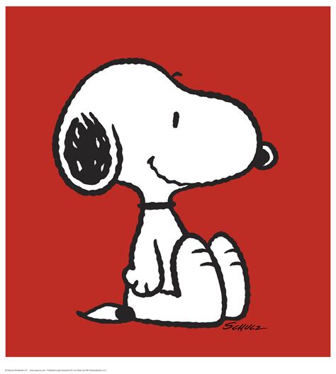 Peanuts Snoopy Red Limited Edition - ID:julypeanutssnoopyred | Van Eaton Galleries