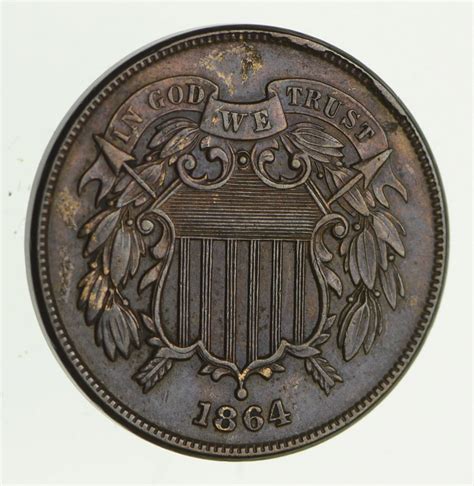 1864 Two-Cent Piece - First Coin With "In God We Trust" ! | Property Room